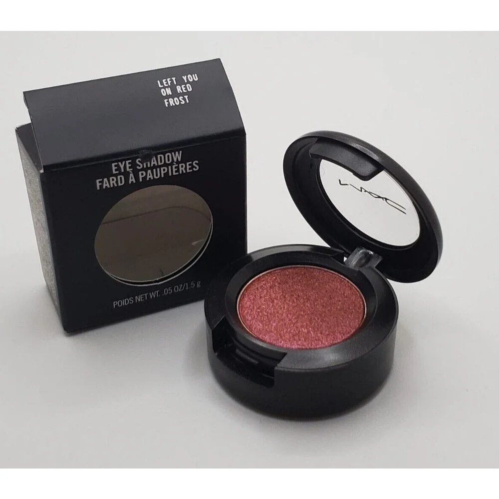 MAC LEFT YOU ON RED Eye Shadow ~ Intense Red Violet Duochrome Metallic Frost